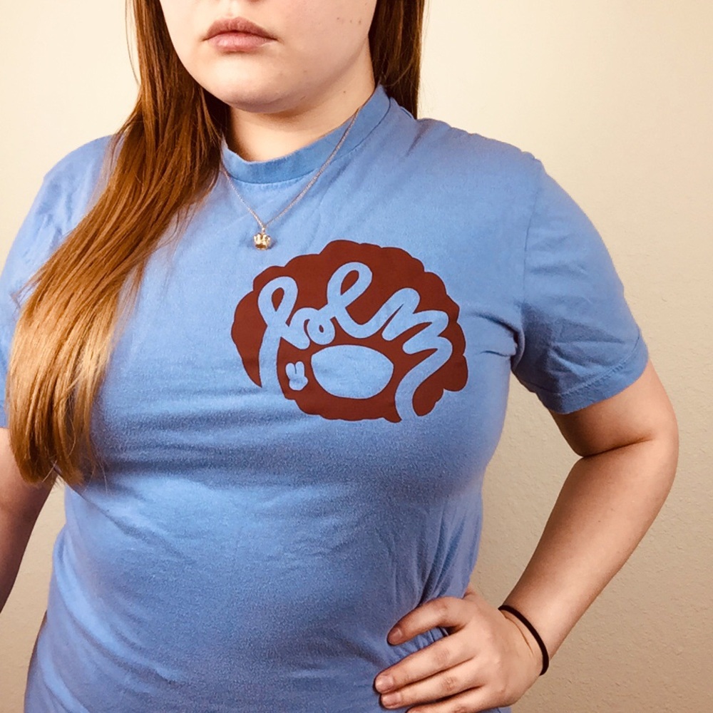 BLM upcycled vintage US Expeditions blue tee